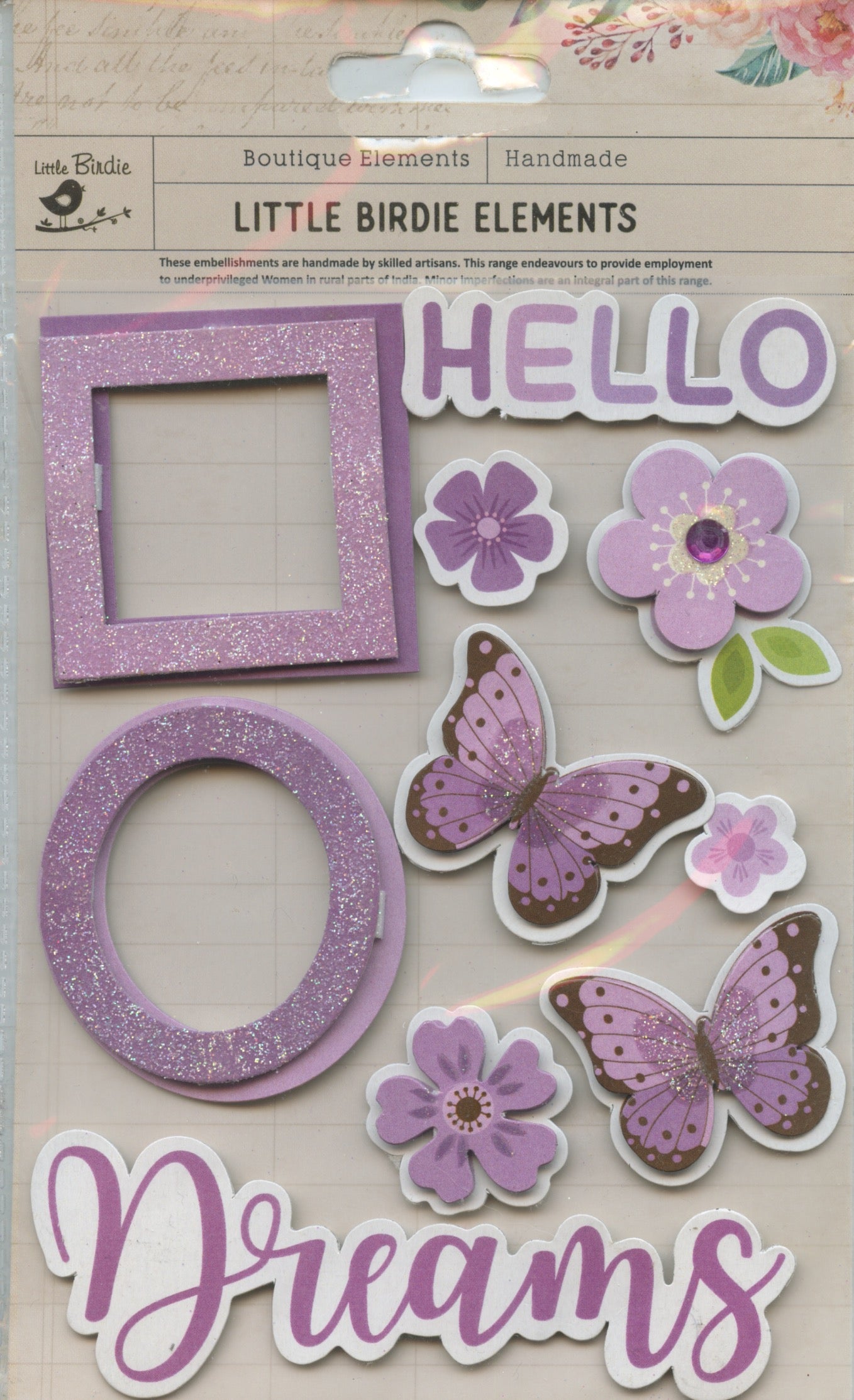 Little Birdie - Expressions - Lilac - 10 pc