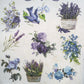 Little Birdie- Ephemera Purple Passion Embellishments - Birds & flowers - 36pc
