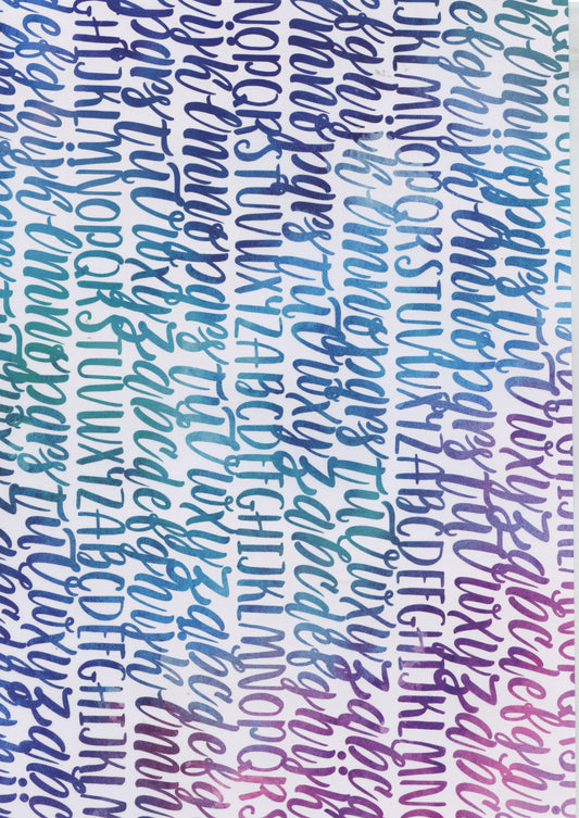 A4 Typographic Design #3 Paper - 1 Sheet