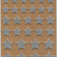Glitter Foam Star Stickers - Gold and Silver - 2 pks - 66 stars
