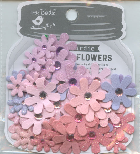 Little Birdie Handmade Embellishments - Sparkle Florettes Fairy Sparkle 60pk