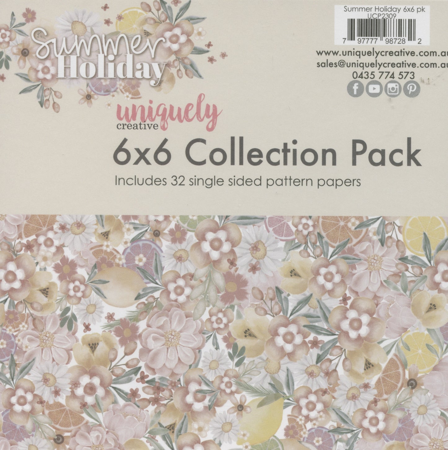 Summer Holiday - 6x6 Collection Paper Pack - 32 Pattern Papers