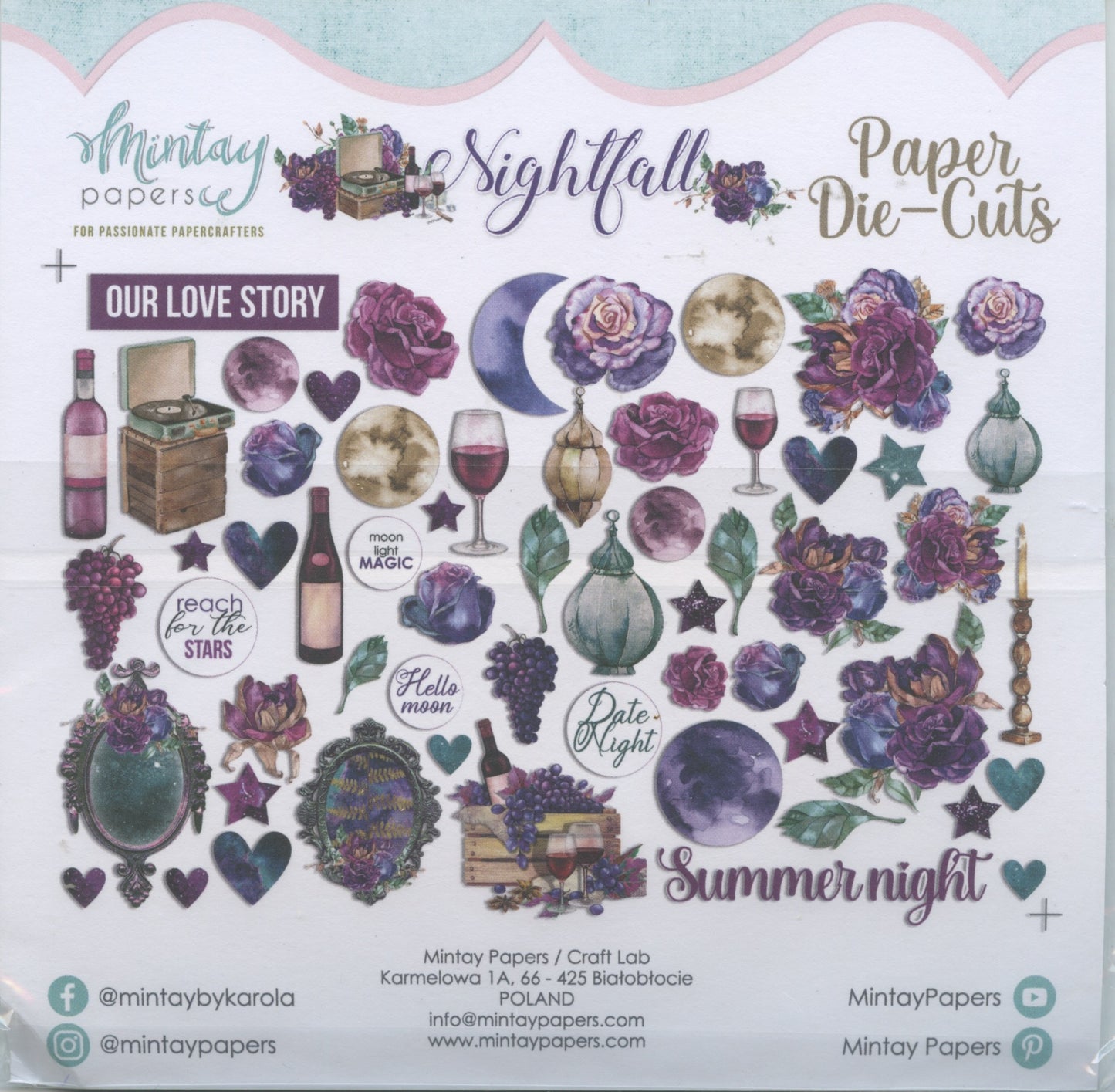 Paper Die-Cuts - Nightfall - 60 pcs