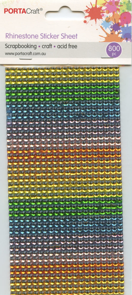 Porta Craft Rhinestone Sticker Sheet 800pc