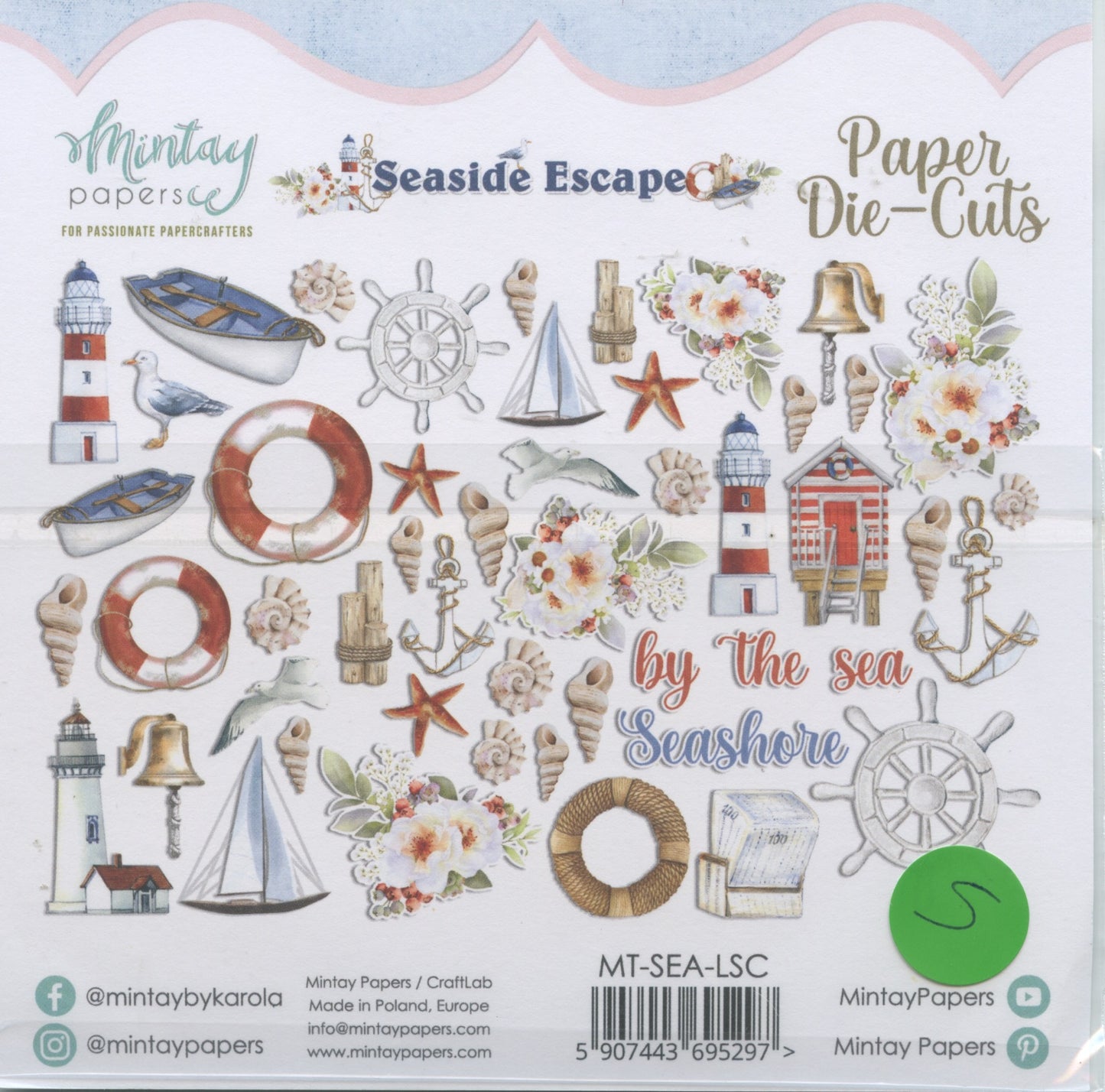 Paper Die-Cuts - Seaside Escape -  50 pcs