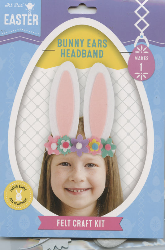Bunny Ears Headband Felt craft kit