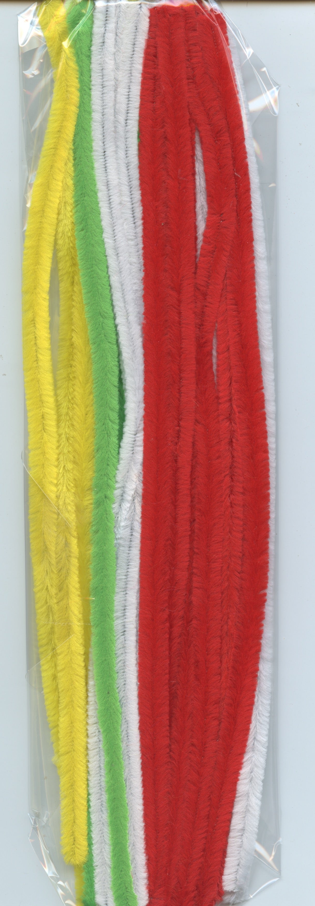 Pipe Cleaners 9mm - Yellow/Red/Green/White Mix - Pack of 24