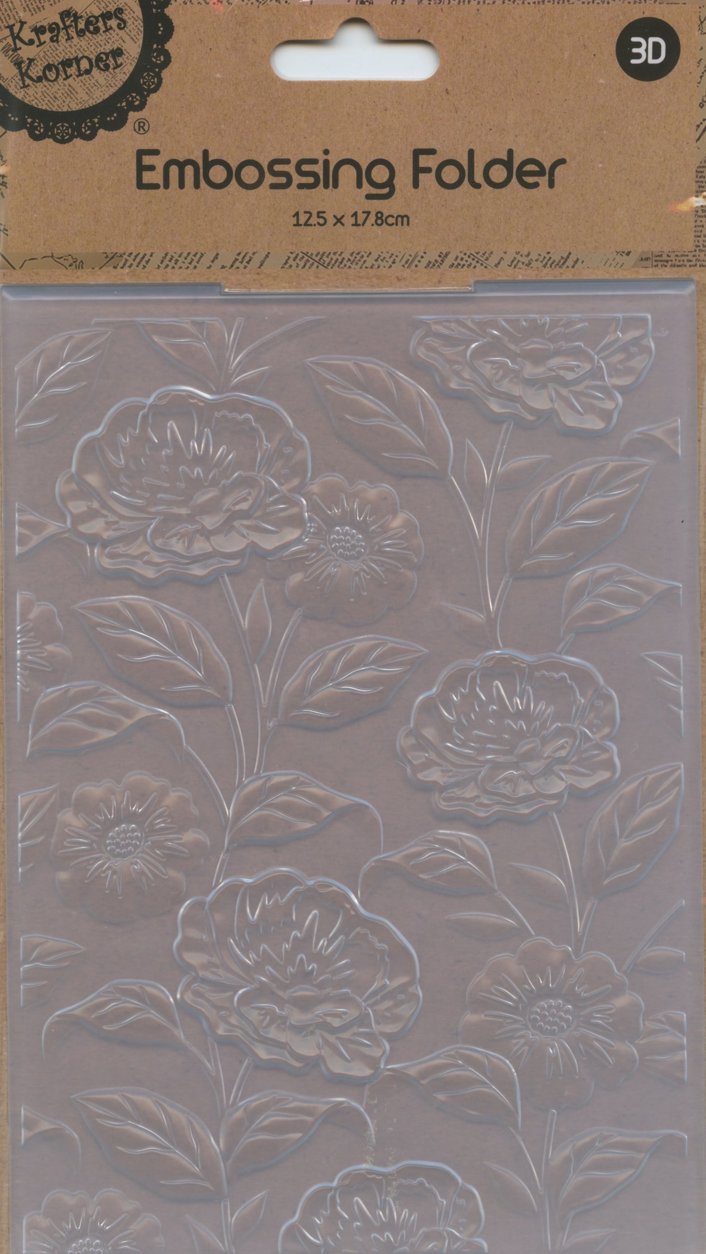 Embossing Folder - Flowers and Leaves #2 - One Folder