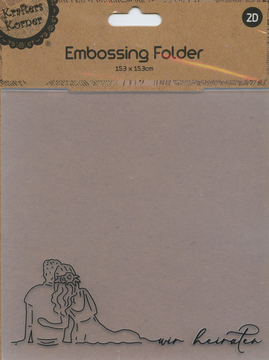 Embossing Folder - A Couple - One Folder