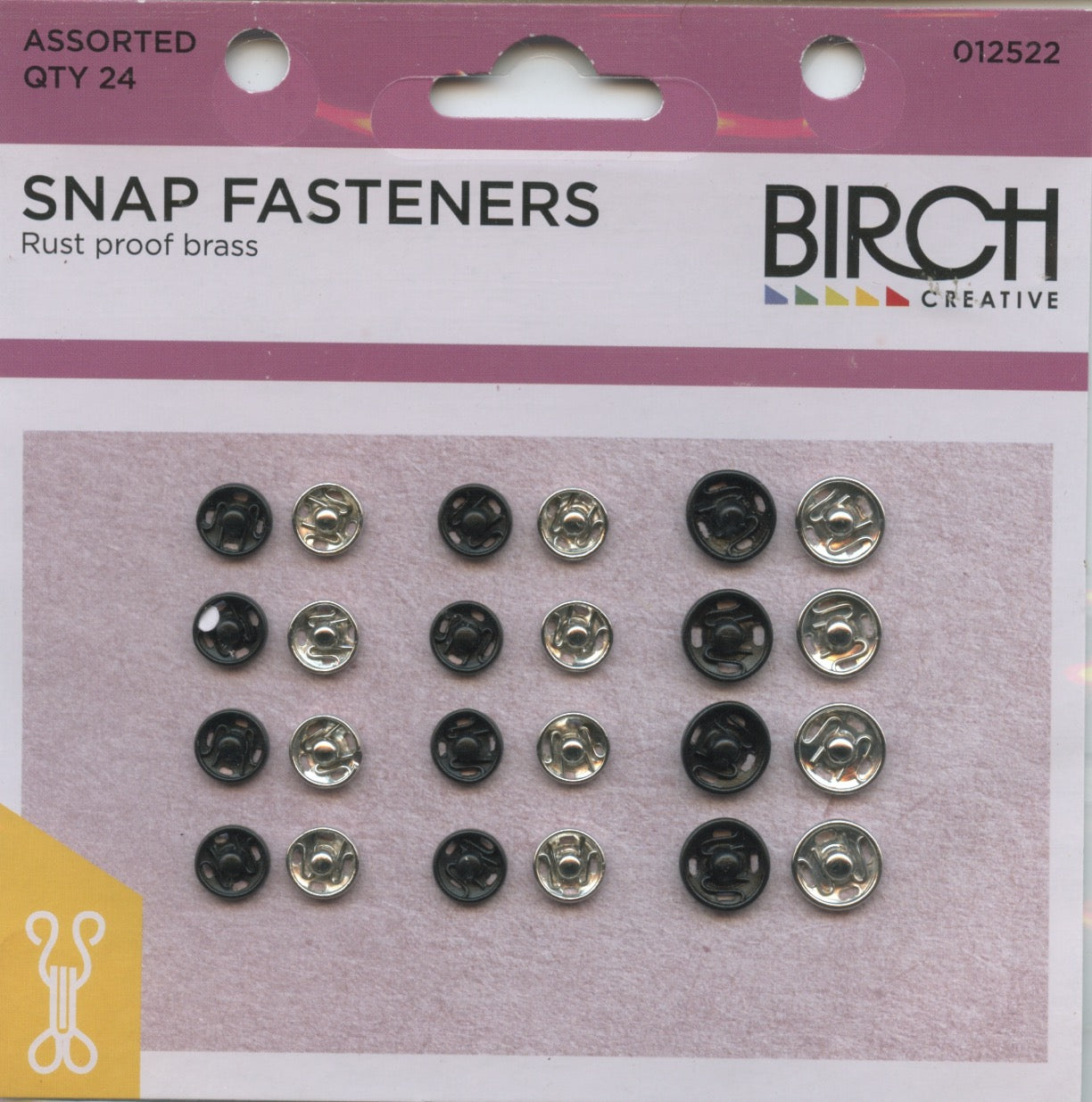 Snap Fasteners - Rust Proof Brass - 2 sizes - Silver/Black