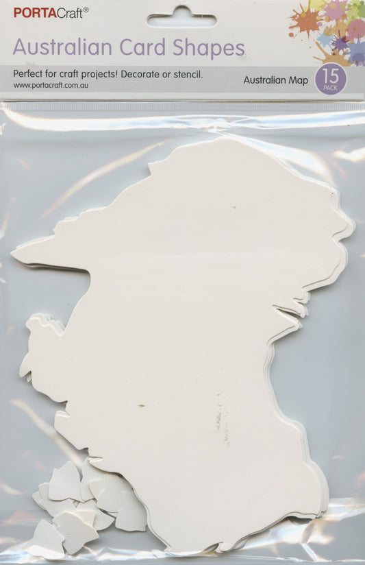 Australian Card Shapes - 15pk