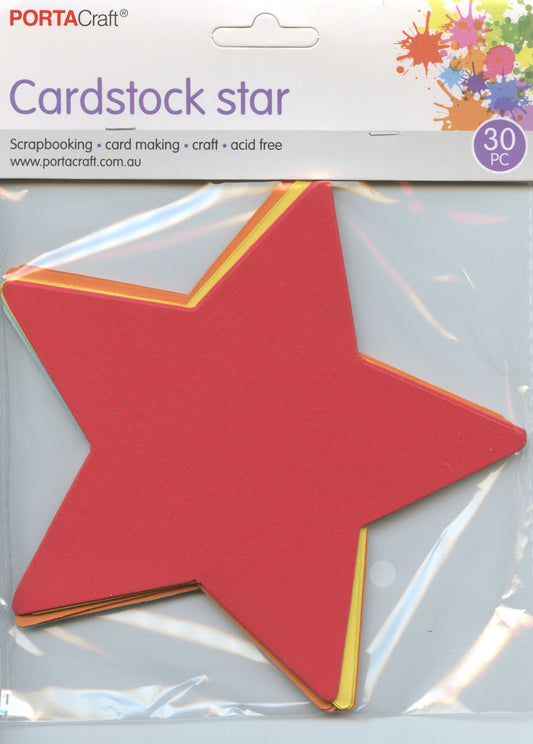 Shaped Cardstock - Stars - 30 pack