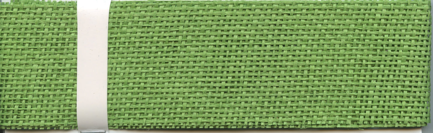 Woven Paper Ribbon - 60mm x 2m - Green