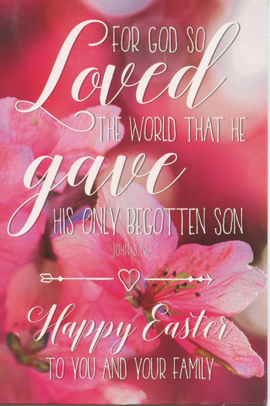 Happy Easter Greeting Card with envelope - Religious