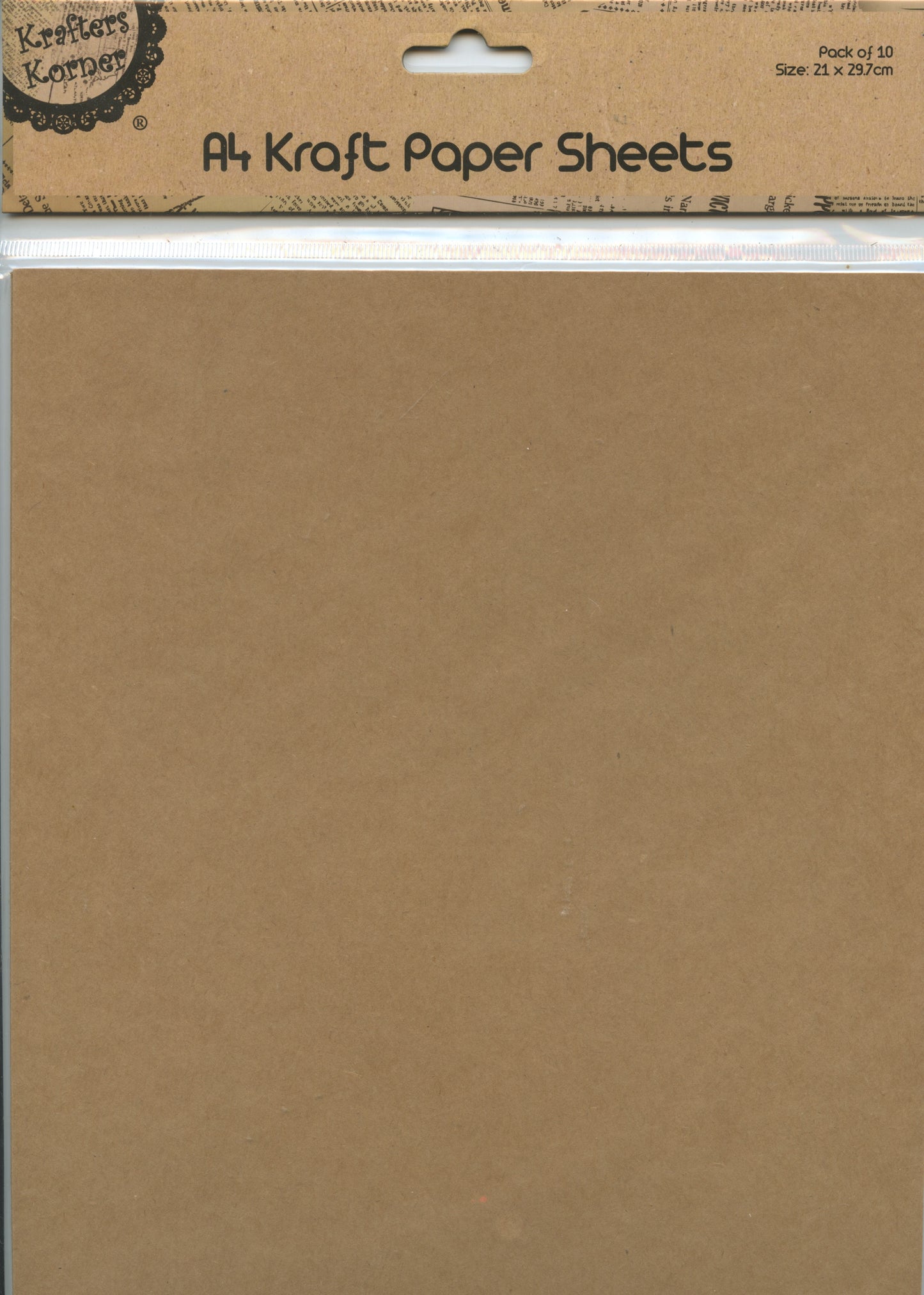 A4 Kraft Paper Sheets - Pack of 10