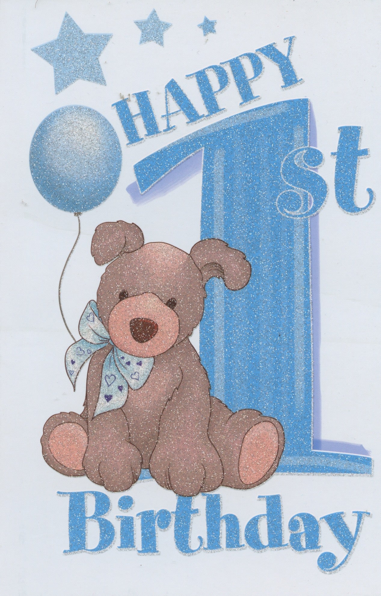 Happy 1st Birthday - Boy - Card and envelope
