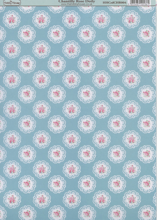 Hobby House Paper - Chantilly Rose Doily - 29.8x21cm