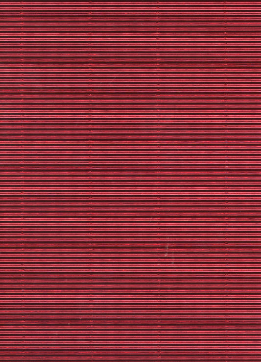 Metallic Corrugated A4 Card - Red - 4 pack