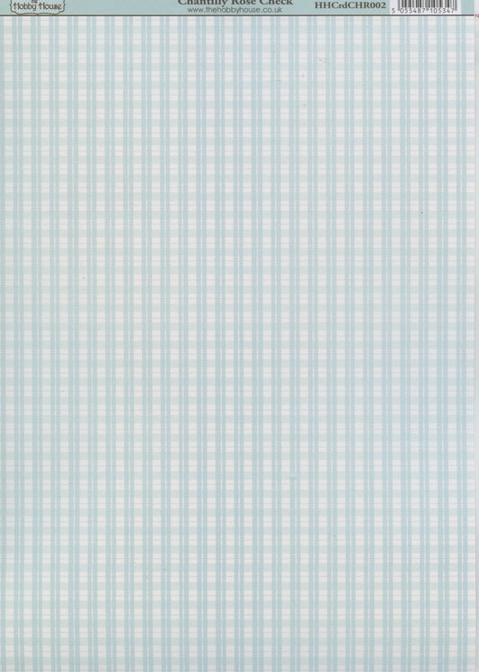 Hobby House Paper - Chantilly Rose Check  - 29.8x21cm