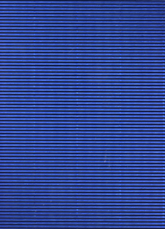 Metallic Corrugated A4 Card - Blue - 4 pack