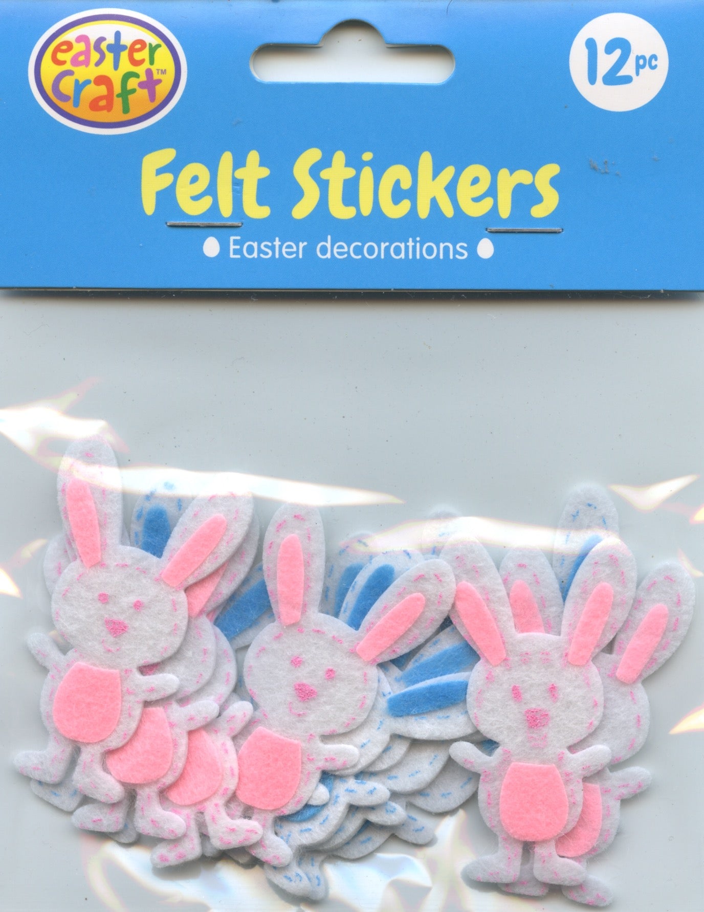 Easter Felt Stickers - Rabbits - 12pk