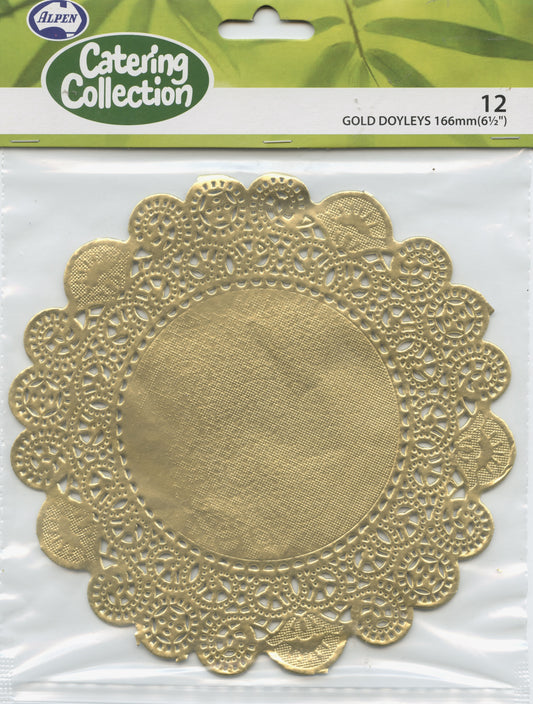 Gold Doyleys 166mm - 12pk