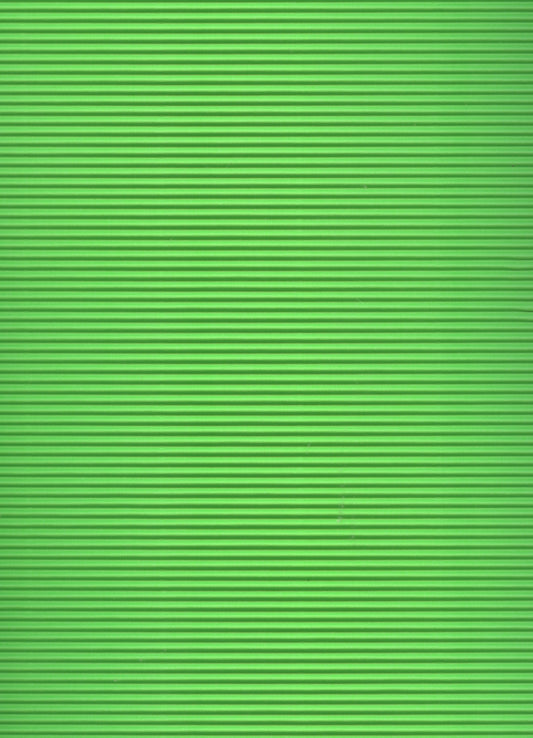 Corrugated A4 Card - Fluro Green - 4 pack