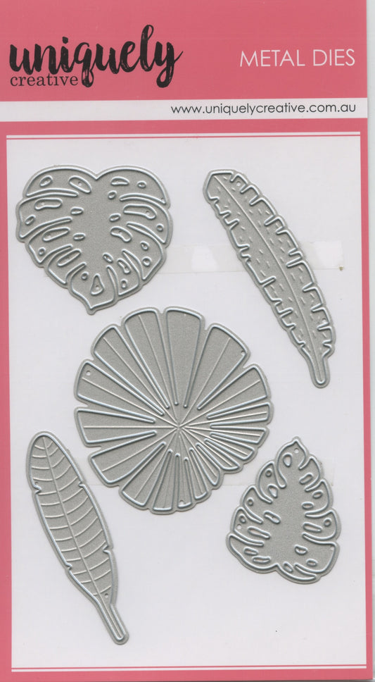 Metal Dies - Rainforest Leaves - 5 pk