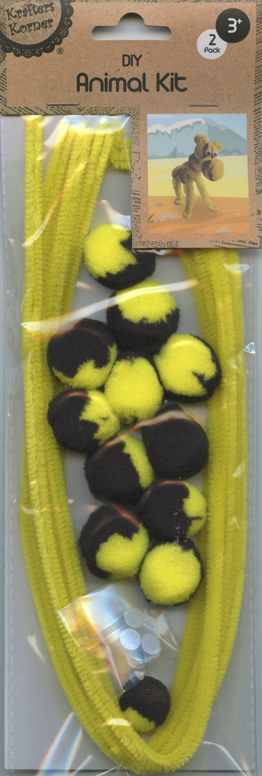 DIY Animal Kit Chenille - Zebra