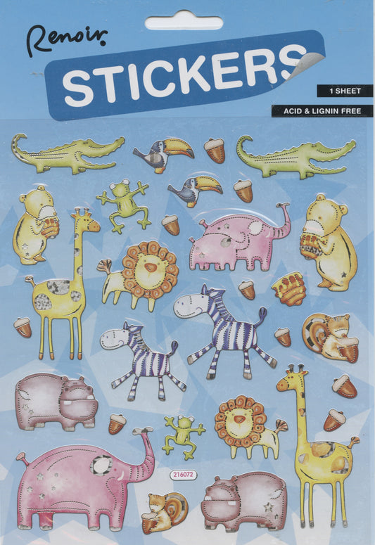 Stickers - Animals - 1 sheet - 30pcs