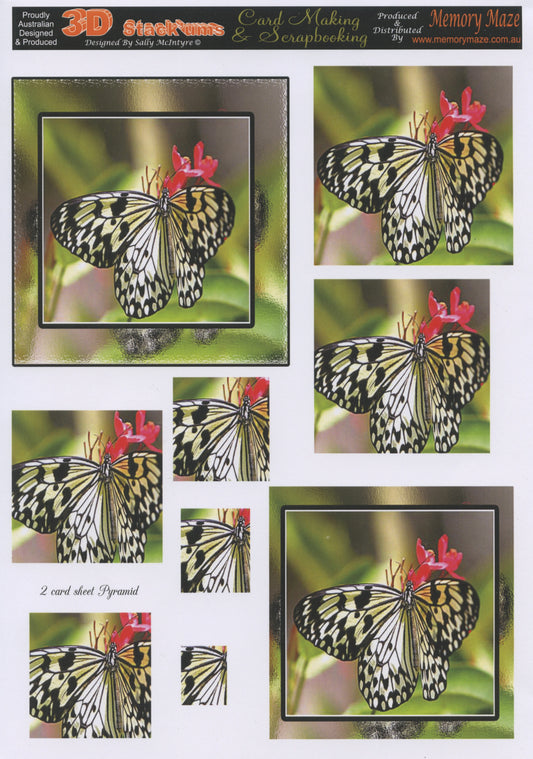 3D Cuttables - Butterflies - 1 sheet