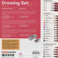 Drawing Set - Graphite/Pastel/Coloured Pencils - 24pc