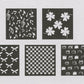 Art Deco Stencil Set - Set #3 - 5 sheets - 15x15cm