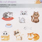 Paper Die-Cut Shapes - Purrfect Paws -  24pcs