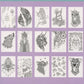 Glitter Colouring Book - Various Designs - 16 pages