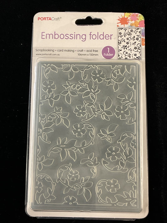 Embossing Folder - Branches with larger Flowers - One Folder