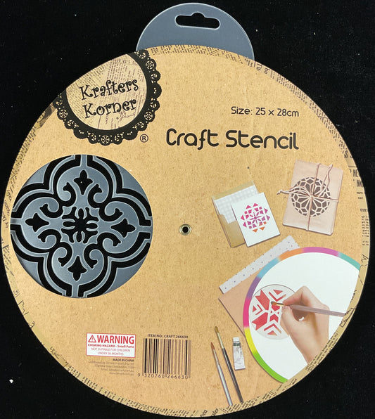 Craft Wheel Stencil - 4 Designs - Wheel #1