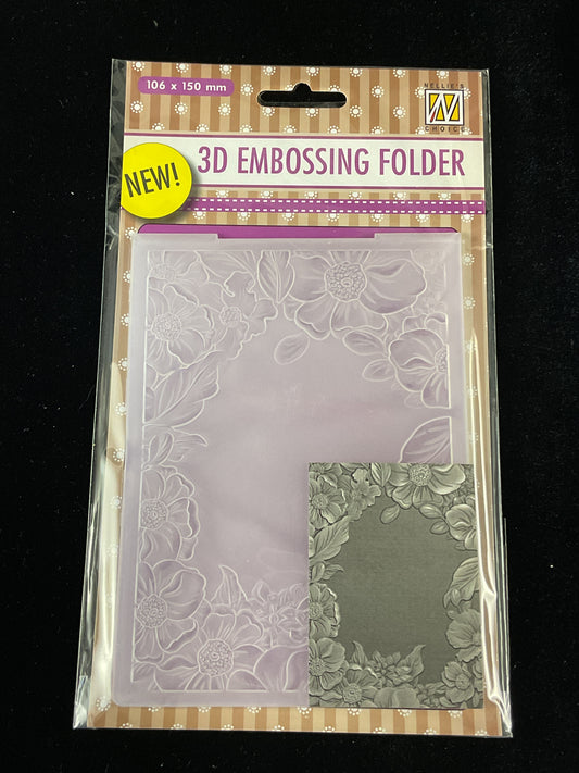 Embossing Folder - Flower Frame - One Folder