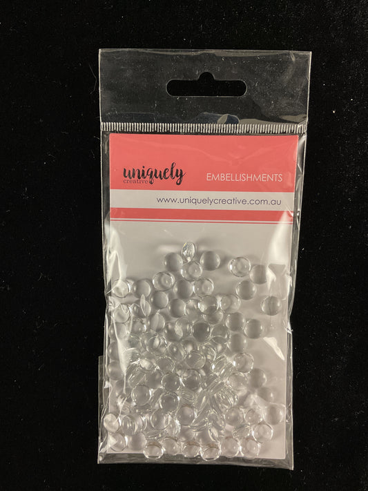 Embellishments Glass Domes - 8mm - Pk 100