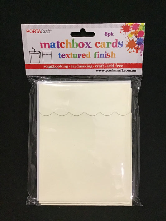 Matchbox Cards and Envelopes - Cream - 8 sets