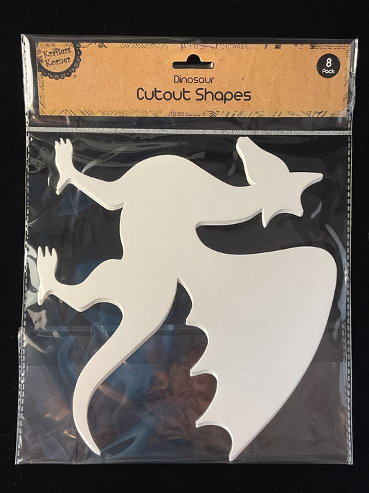 Paper Cut Out Shapes - Dragon - 8 Pack
