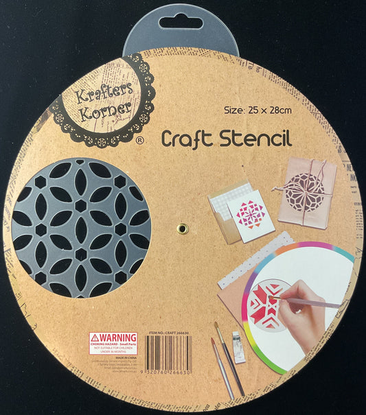 Craft Wheel Stencil - 4 Designs - Wheel #6