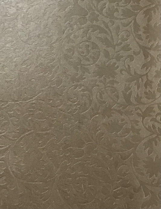 Specialty Paper 1 x Handmade A4 Soft Gold Botanical (Paisley Style) Embossed Paper