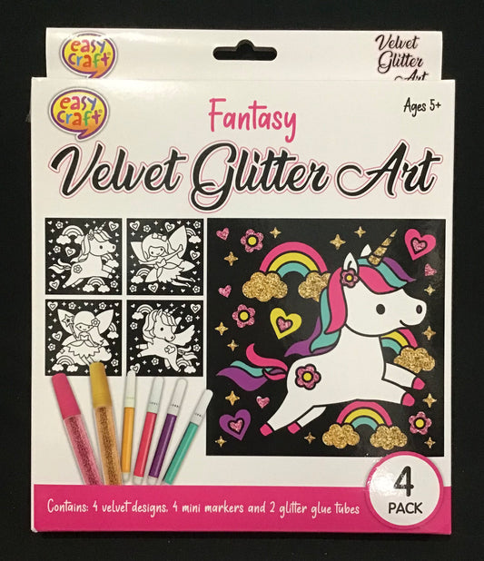 Velvet Glitter Art - Fantasy - 4 pack