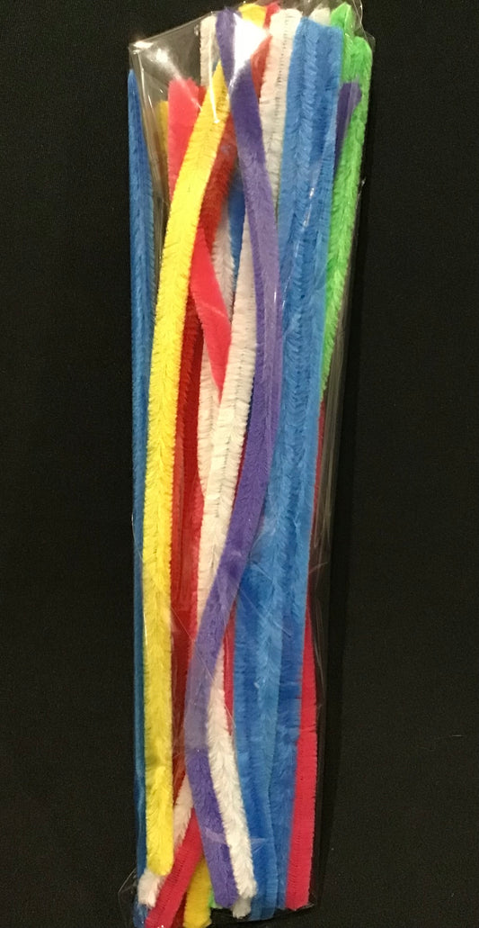 Pipe Cleaners 9mm - Assorted Colour Mix - Pack of 24
