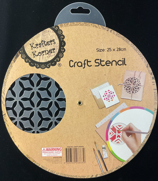 Craft Wheel Stencil - 4 Designs - Wheel #3