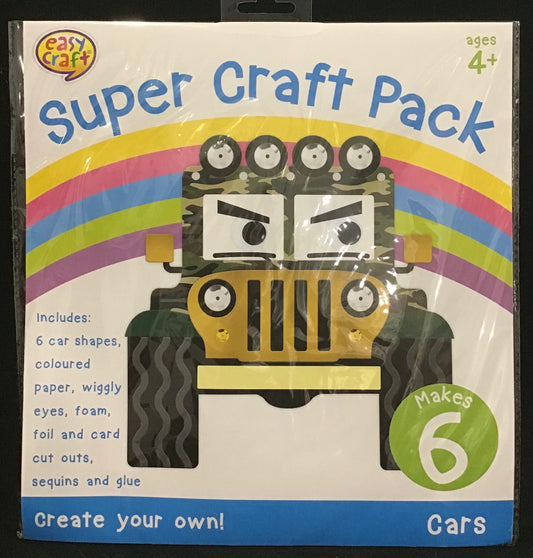 Super Craft Pack - Cars - Makes 6