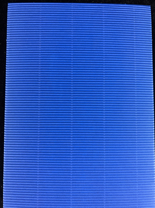 Corrugated A4 card - Blue - Pack of 6