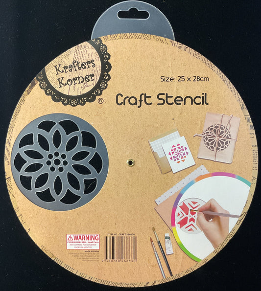 Craft Wheel Stencil - 4 Designs - Wheel #2