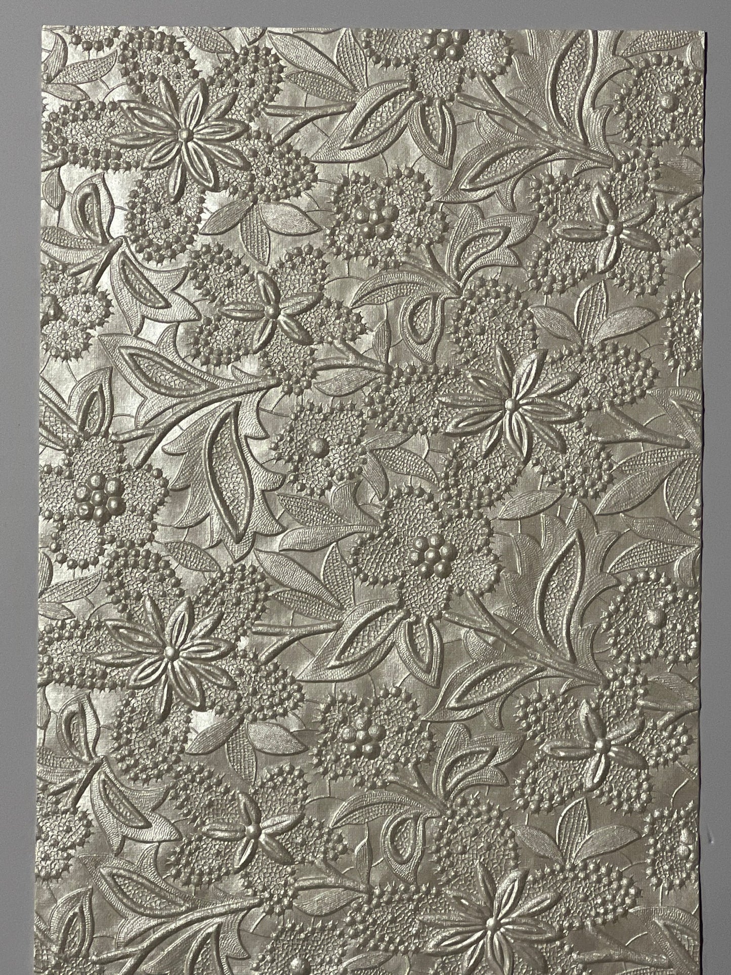 Specialty Paper 1 x Handmade A4 White Spring Flower Embossed Paper